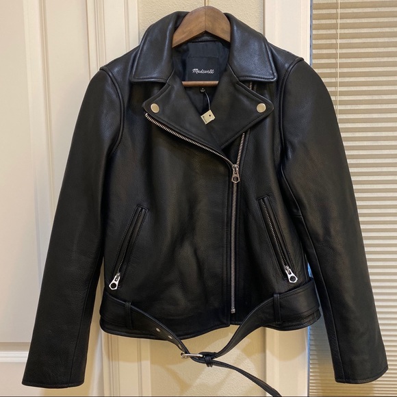 Madewell Jackets & Blazers - NWT Madewell Ultimate Leather Motorcycle Jacket -M
